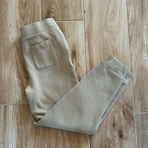 Polo Ralph Lauren Double-Knit Jogger Sweatpants in a beige color. G 14-16